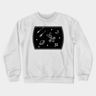 satellite in space Crewneck Sweatshirt